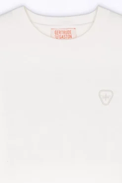 T-Shirts*Gertrude T-Shirt Unisexe Regular Imprime Dos Leonce Twisted Optic White