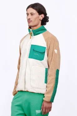 Vestes & Surchemises*Gertrude Veste En Sherpa Et Empiecements Nylon Raphy