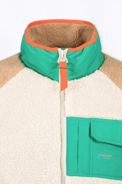 Vestes & Surchemises*Gertrude Veste En Sherpa Et Empiecements Nylon Raphy