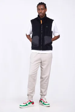 Vestes & Surchemises*Gertrude Veste Sans Manches Bi-Matiere Bakary Light Black