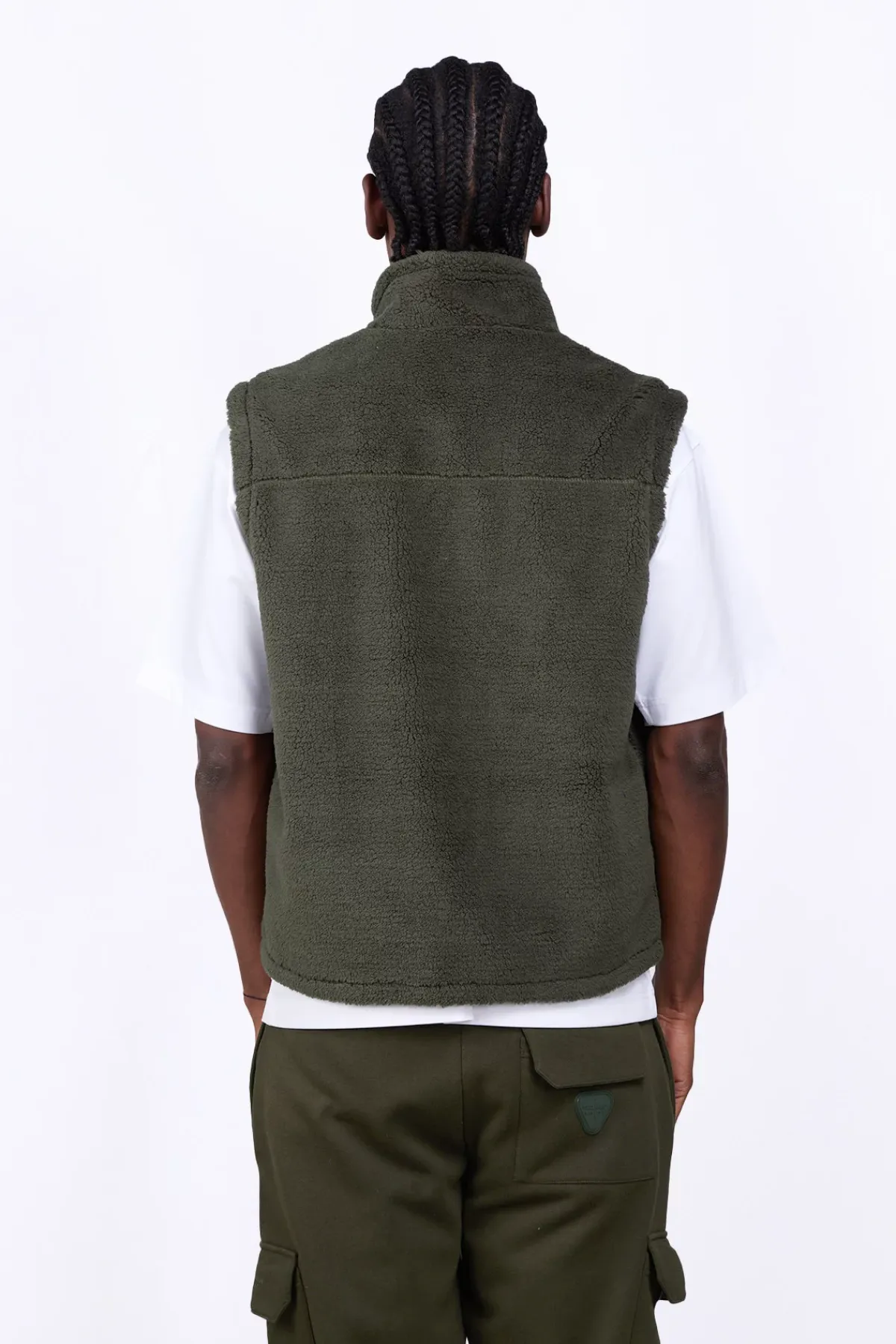 Vestes & Surchemises*Gertrude Veste Sans Manches Bi-Matiere Bakary Light Kaki