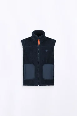Vestes & Surchemises*Gertrude Veste Sans Manches Bi-Matiere Bakary Light Night